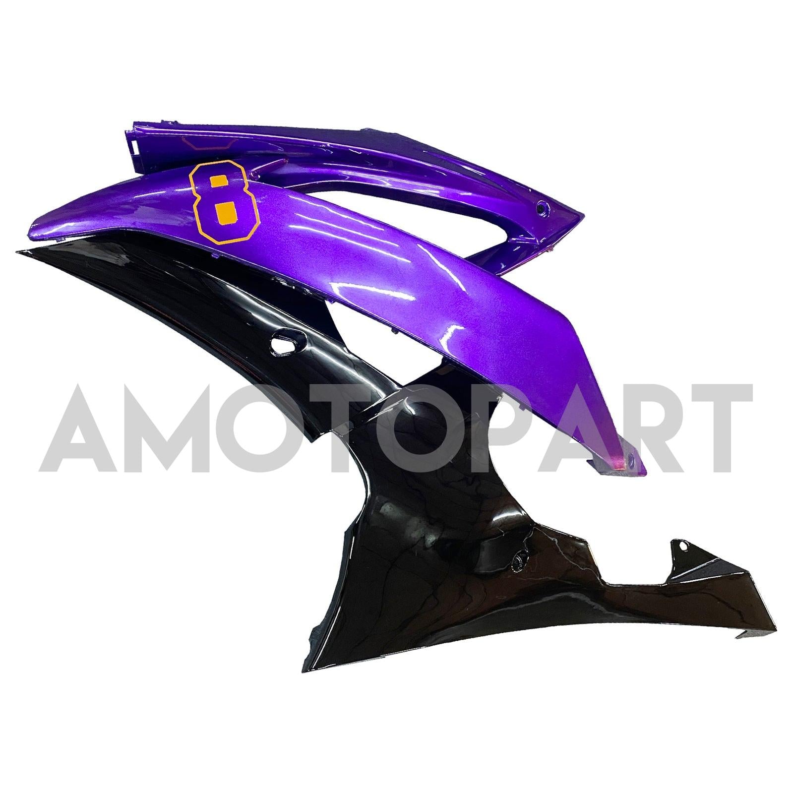 Amotopart ヤマハ YZF 600 R6 2008-2016 パープル&ブラック フェアリングキット