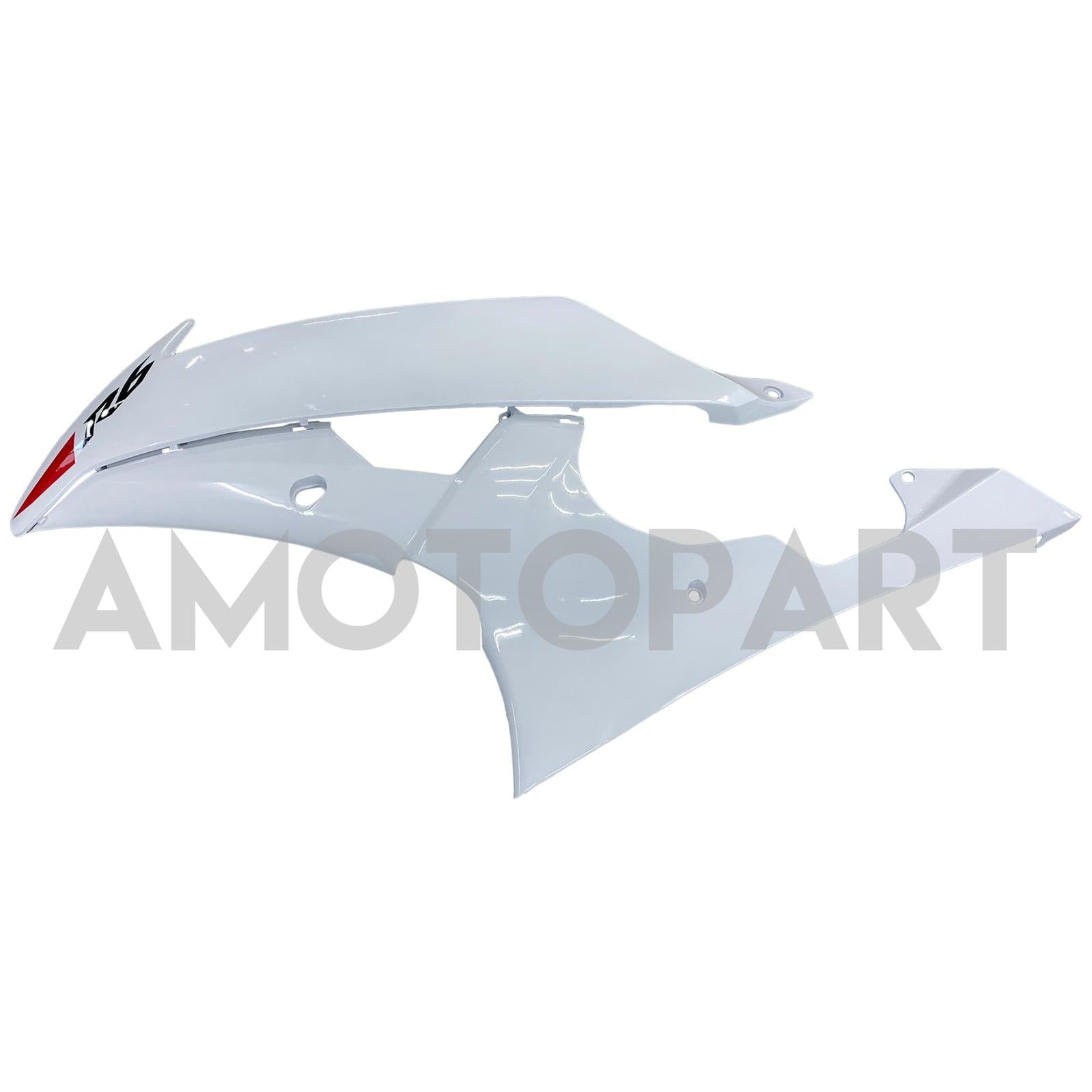 Amotopart Yamaha YZF 600 R6 2008-2016 White Fairing Kit