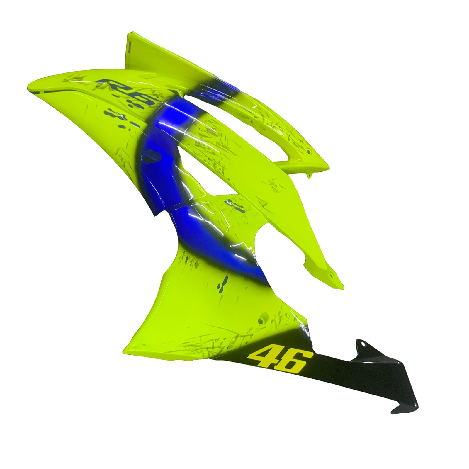 Amotopart Yamaha YZF 600 R6 2008-2016 Bleu & Kit de carénage jaune