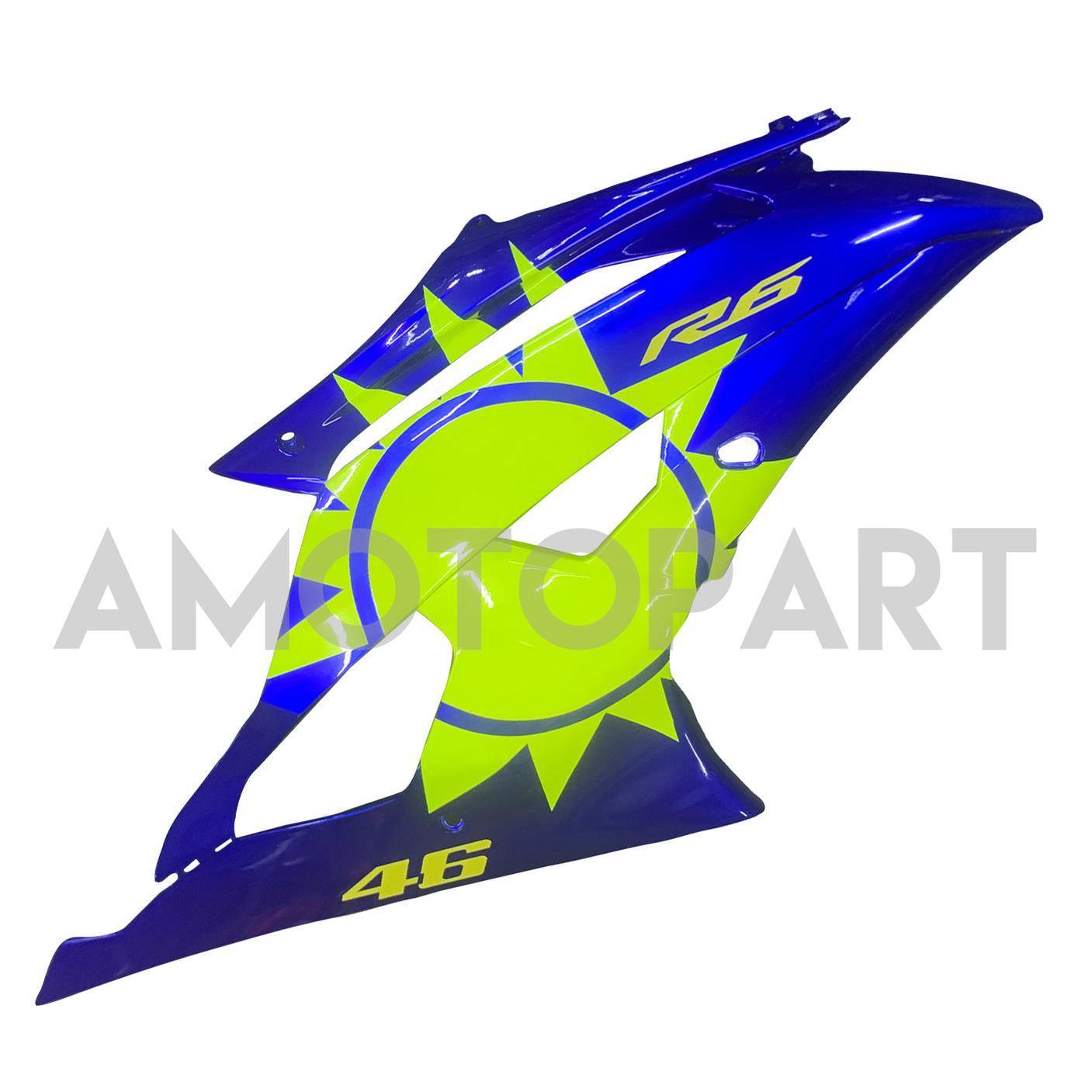 Amotopart Yamaha YZF 600 R6 2008-2016 Blue & Yellow Fairing Kit