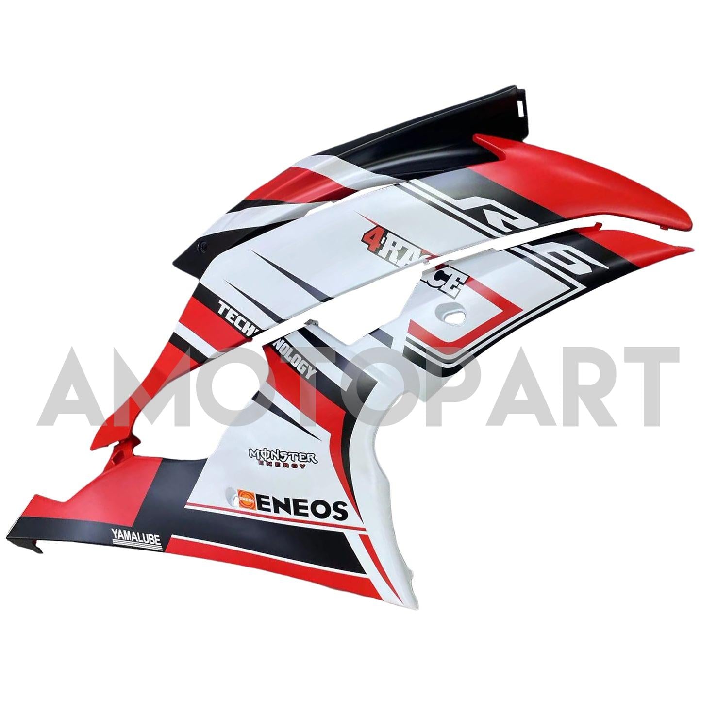 Amotopart Yamaha YZF 600 R6 2008-2016 Red&White Style4 Fairing Kit
