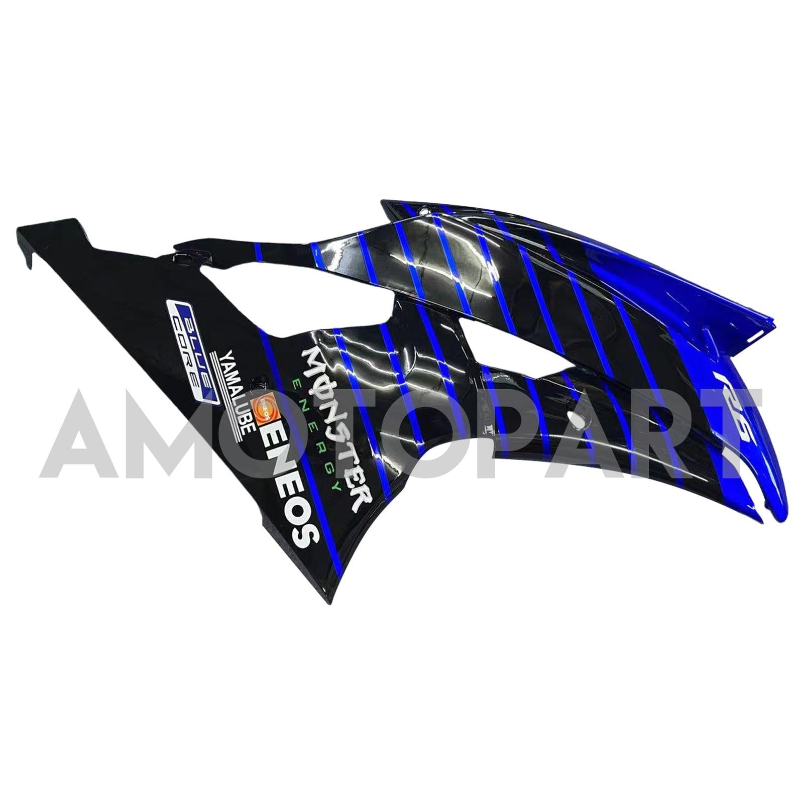 Amotopart Yamaha YZF 600 R6 2008-2016 Blue&Black Style3 Fairing Kit