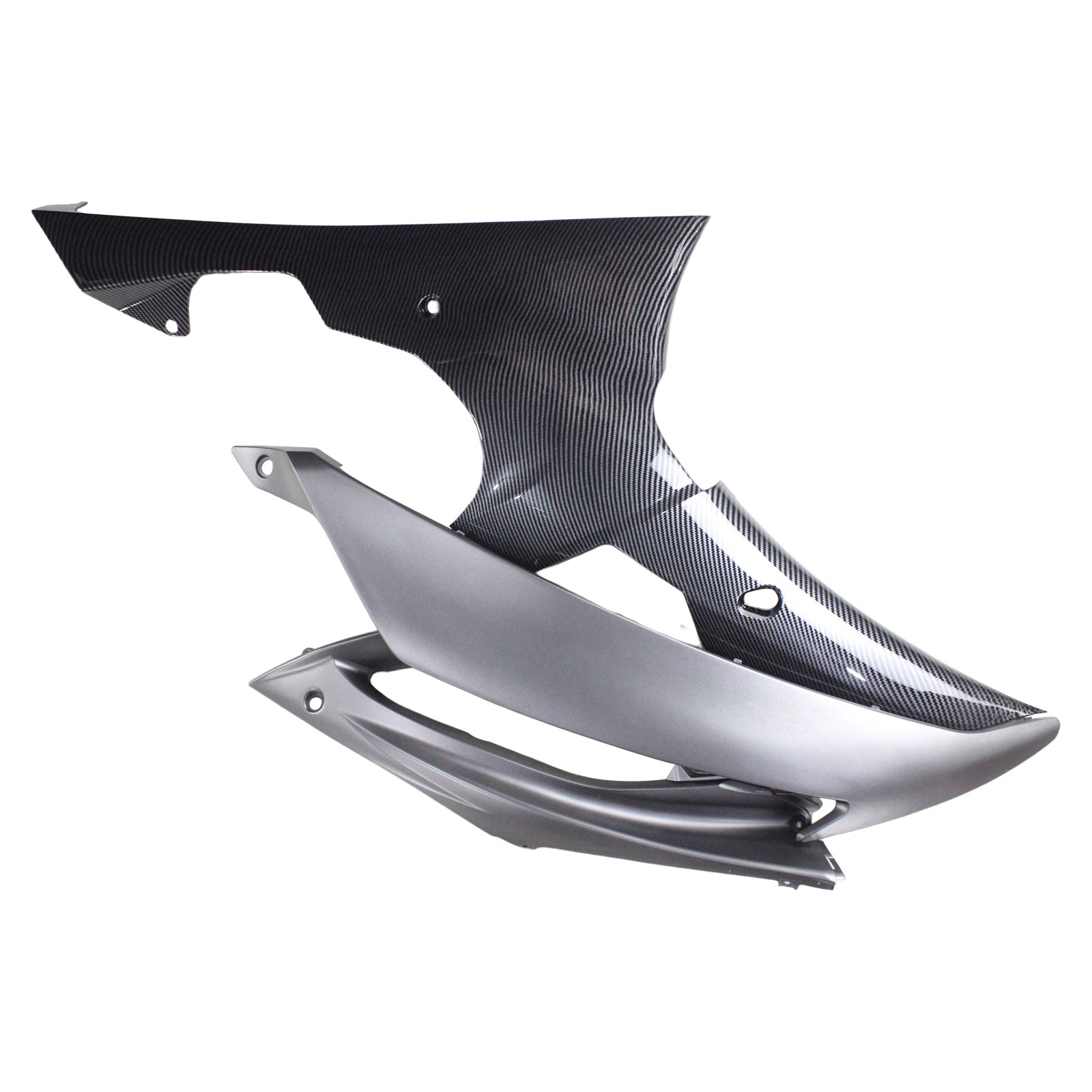 Amotopart 2008-2016 Yamaha YZF 600 R6 Carbonfaser Schwarz&Grauer Verkleidungssatz