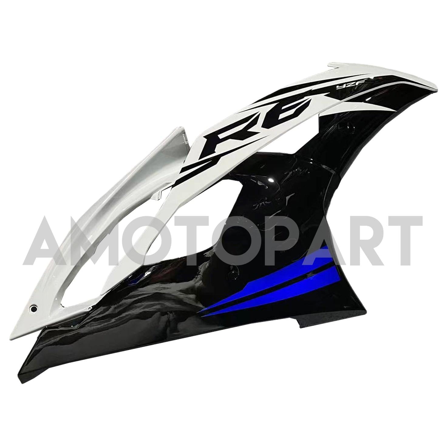 Amotopart 2008-2016 Yamaha YZF 600 R6 White & Black Styl3 Fairing Kit
