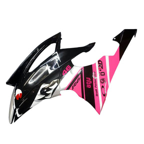 Amotopart 2008-2016 Yamaha YZF 600 R6 Kit de carenado negro y rosa