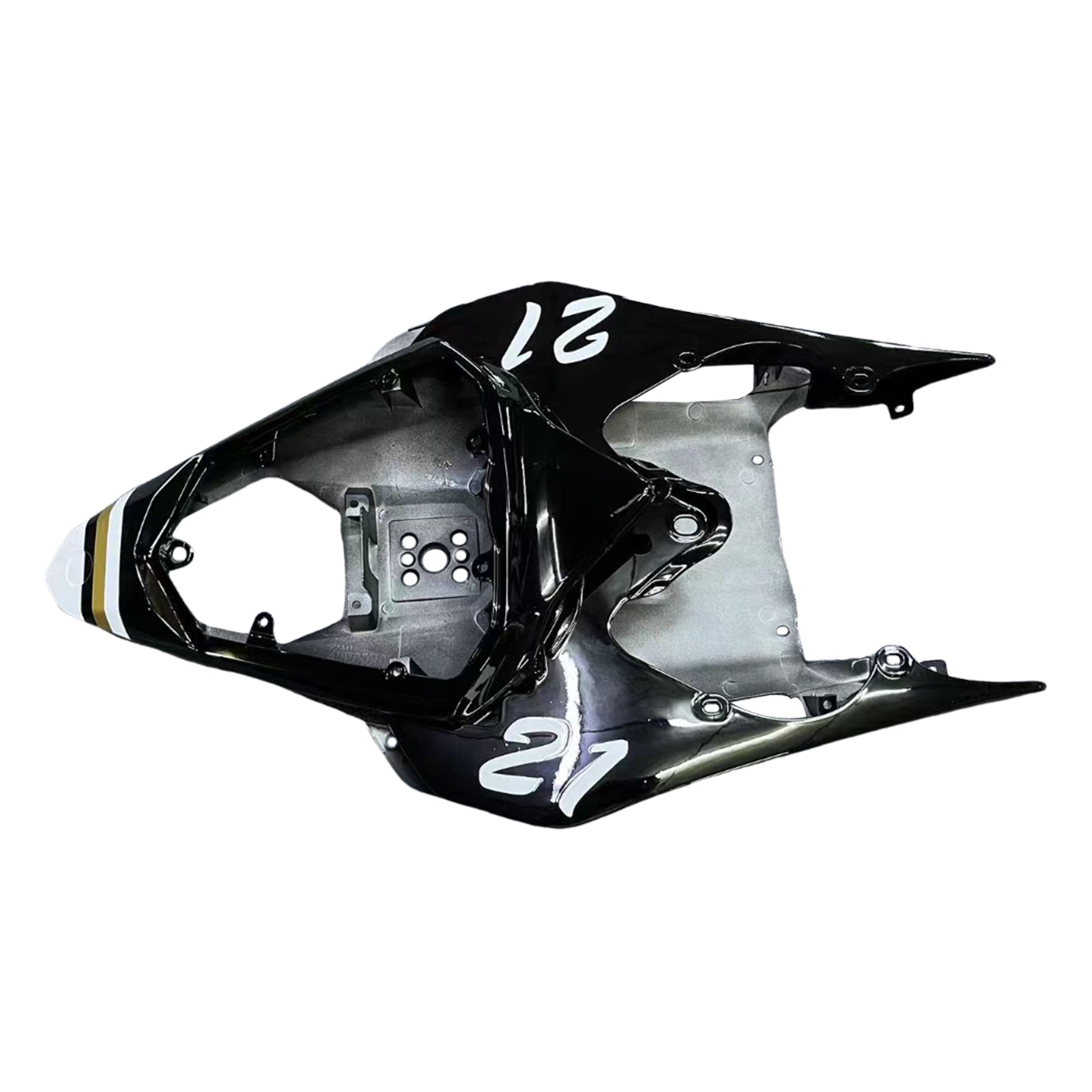 Amotopart 2008-2016 Yamaha YZF 600 R6 White&Black Style2 Fairing Kit