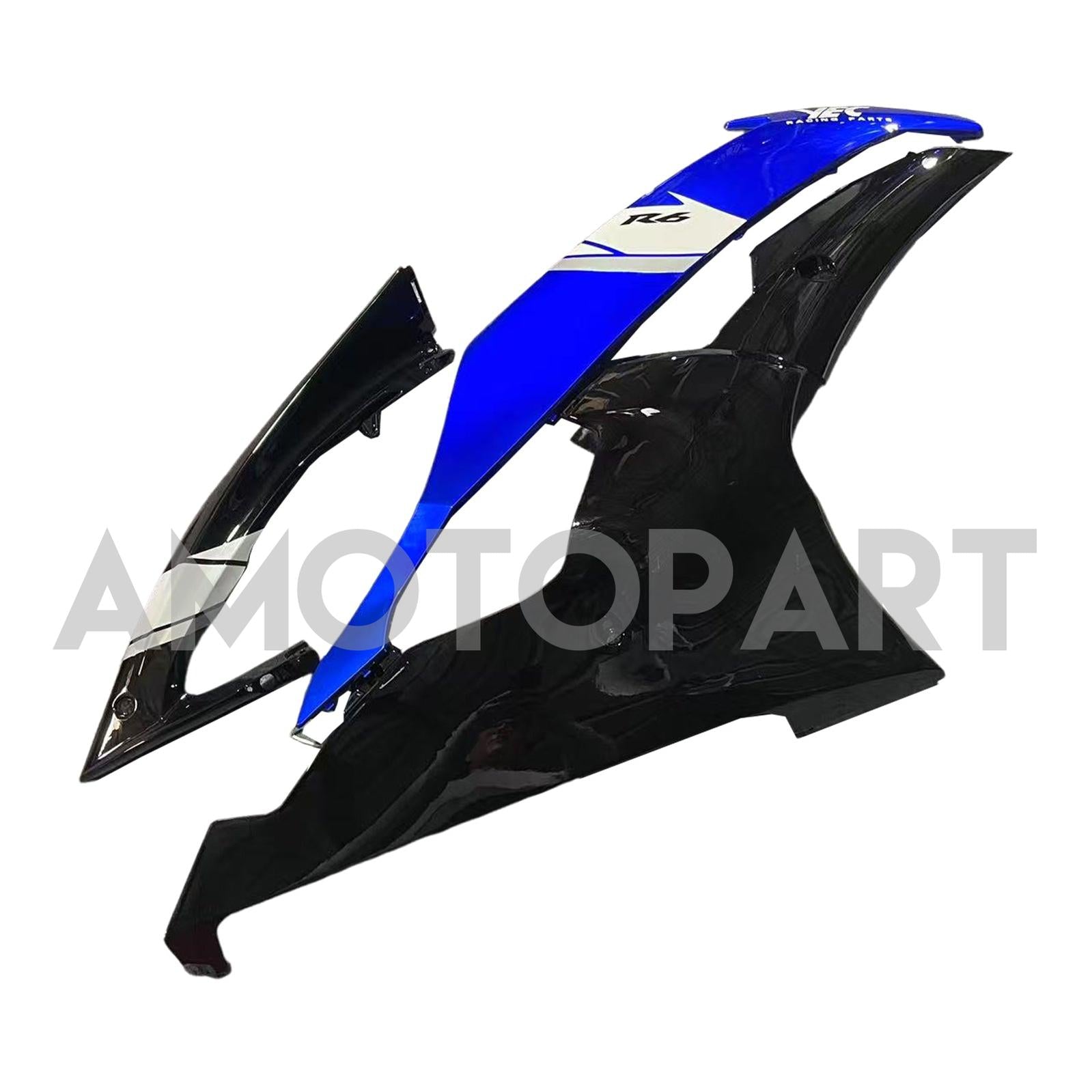 Amotopart Yamaha YZF 600 R6 2008-2016 Blue & Black Style4 Fairing Kit