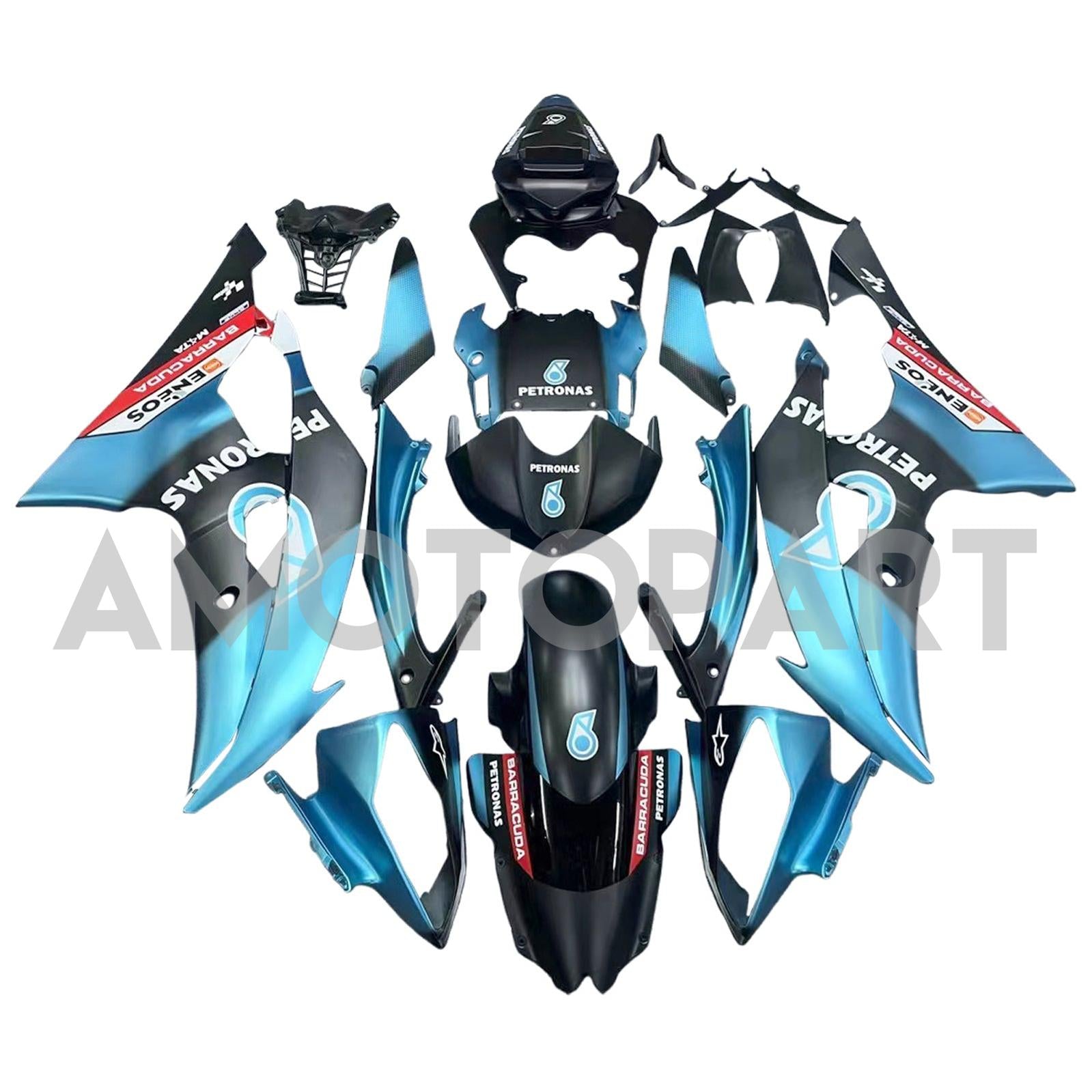 Amotopart 2008-2016 Yamaha YZF 600 R6 Fairing Kit Collection One