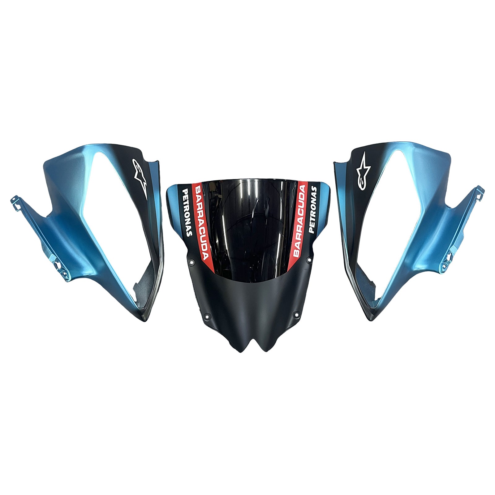 Amotopart 2008-2016 Yamaha YZF 600 R6 Blue&Black Petronas Fairing Kit