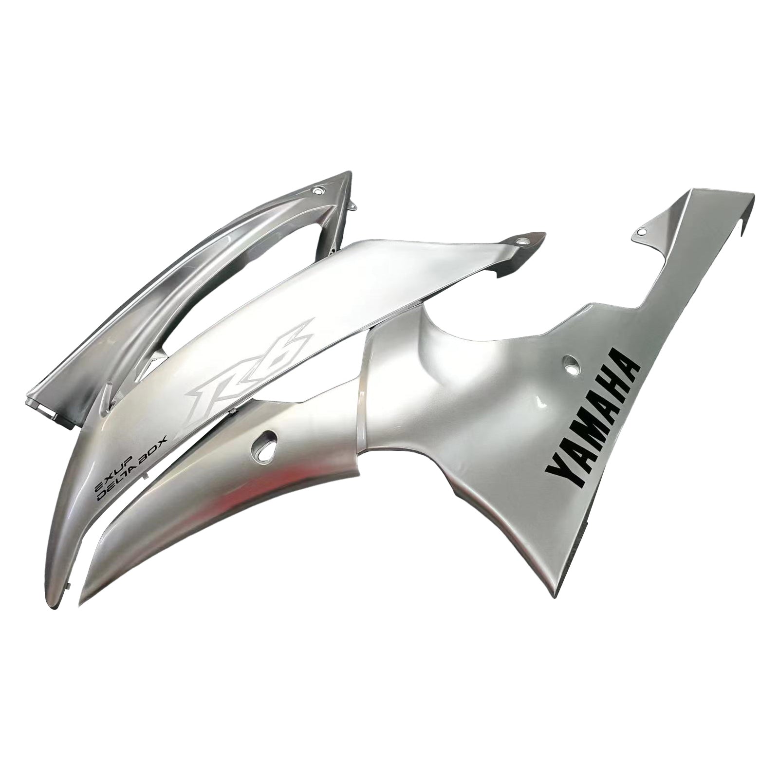 Amotopart 2008-2016 Yamaha YZF 600 R6 Silver Fairing Kit