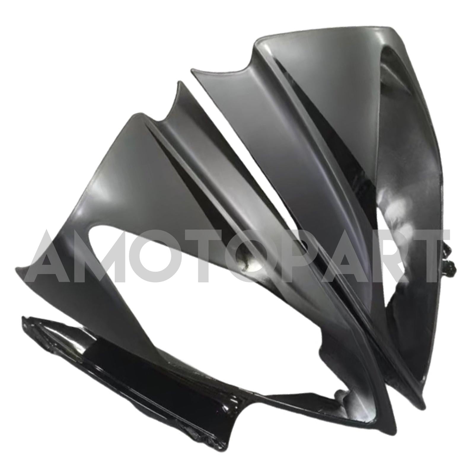 Amotopart 2008-2016 Yamaha YZF 600 R6 Matte Black with Red Logo Fairing Kit