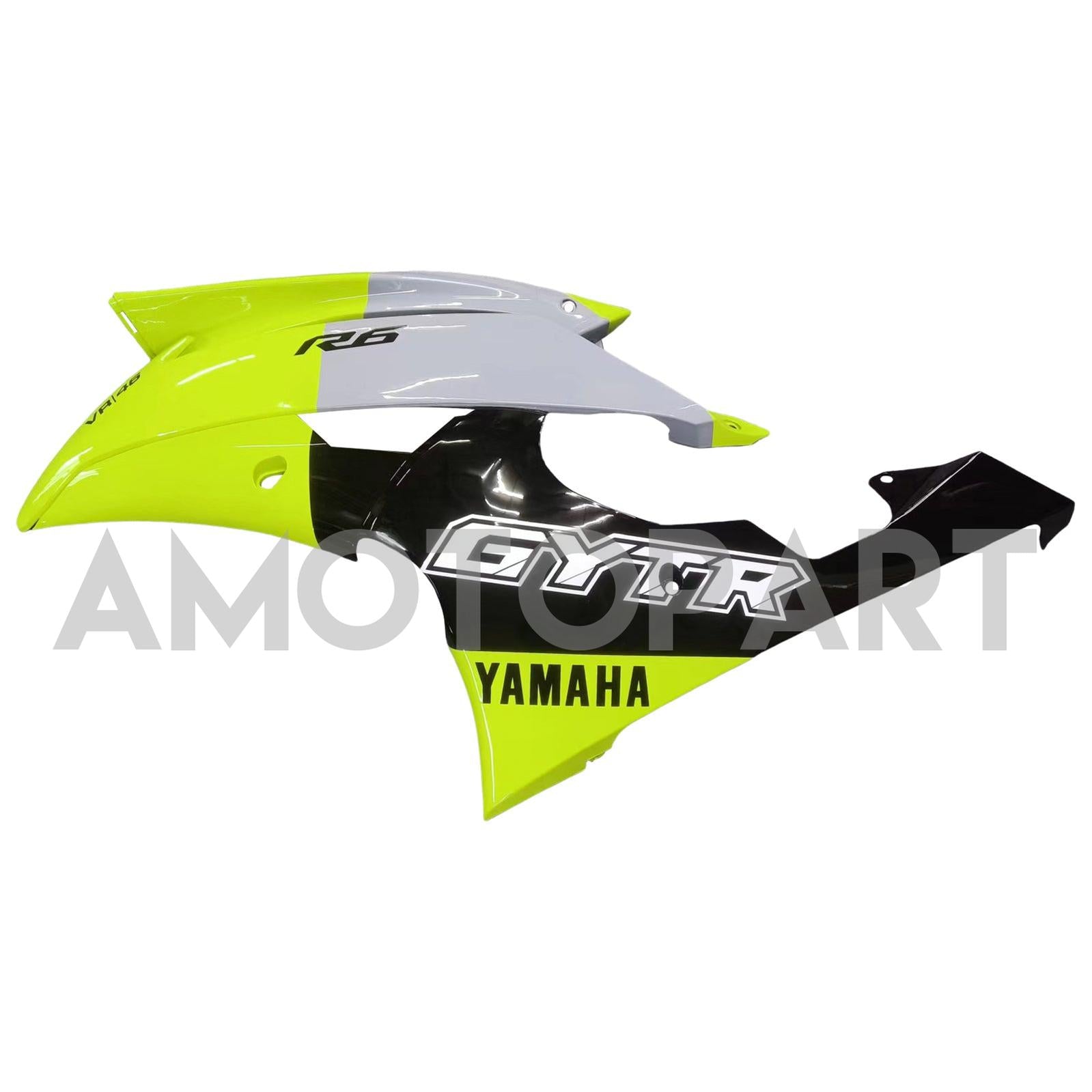 Amotopart 2008-2016 Yamaha YZF 600 R6 Yellow&Black Style5 Fairing Kit