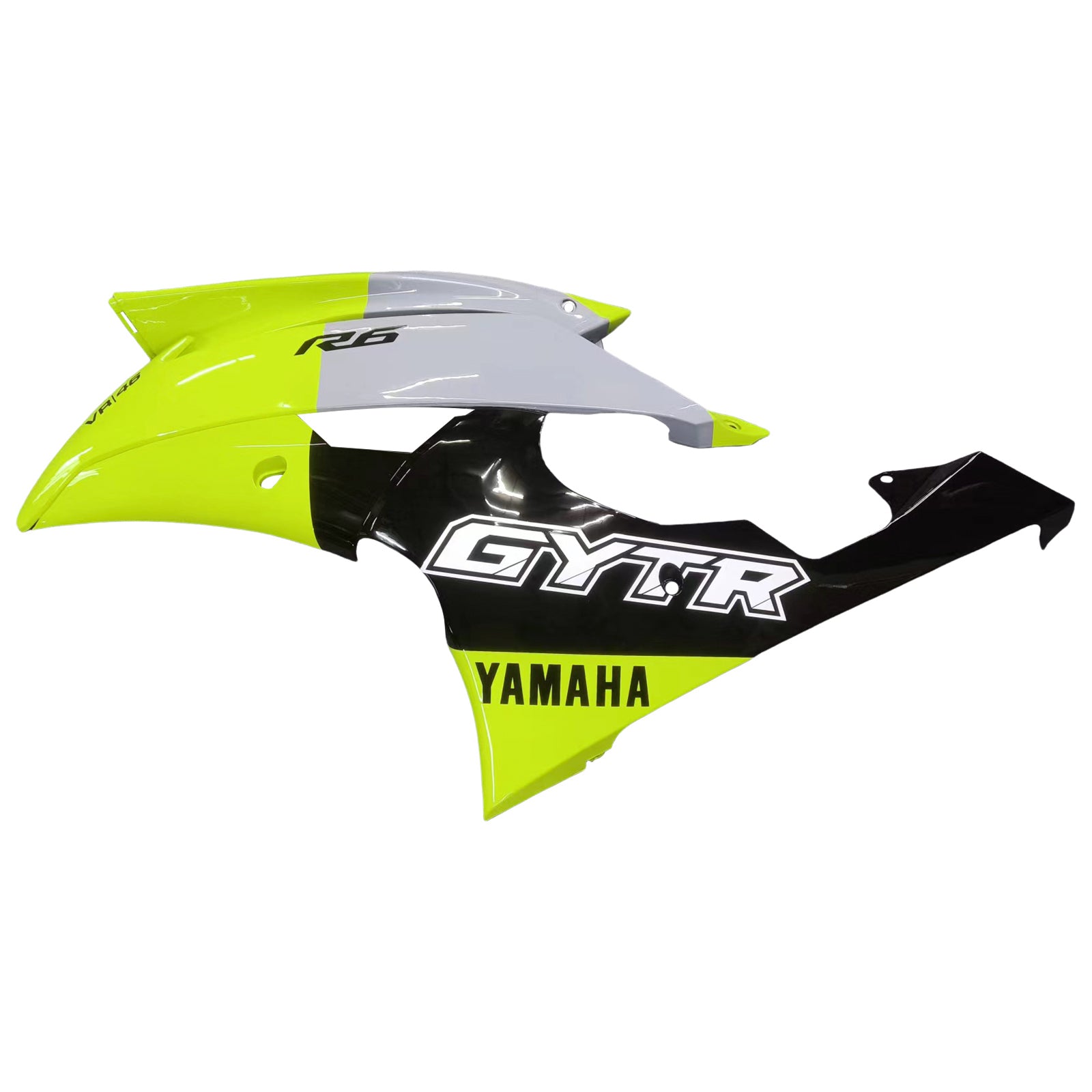 Amotopart 2008-2016 Yamaha YZF 600 R6 Yellow&Black Style5 Fairing Kit