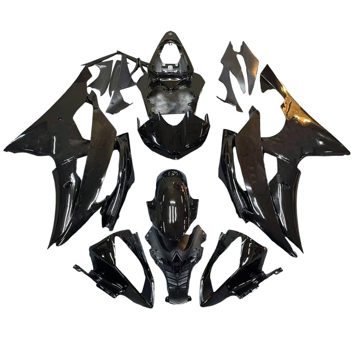 Amotopart 2008-2016 Yamaha YZF 600 R6 Gloss Black Petronas Fairing Kit