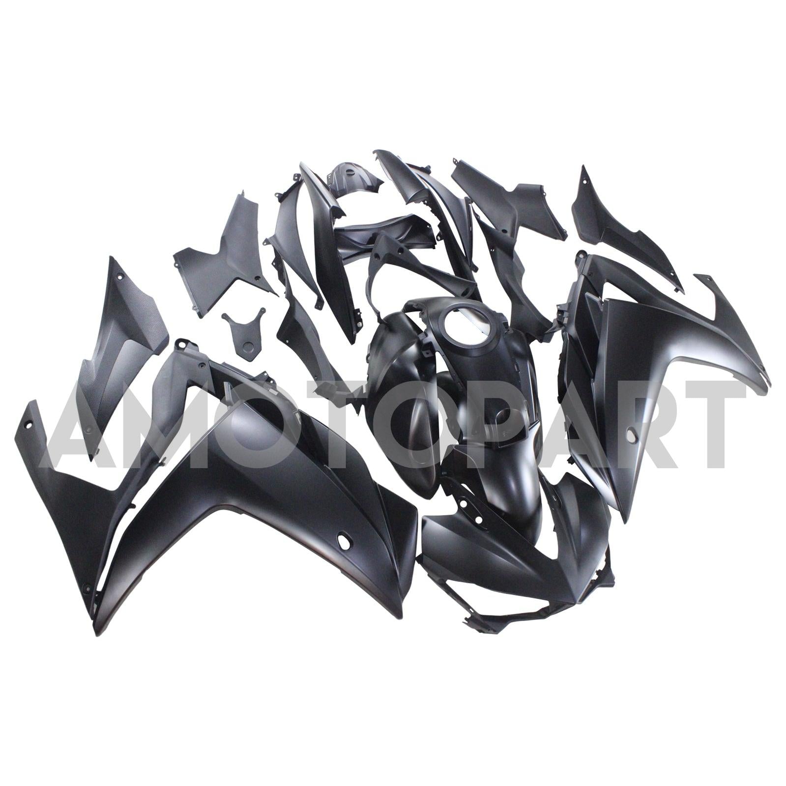 Amotopart 2014-2018 R25 2015-2017 Yamaha YZF-R3 Matte Black Fairing Kit