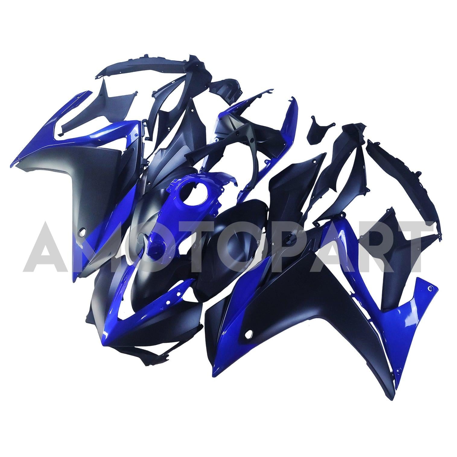 AMOTOPT 2014-2018 R25 2015-2017 Yamaha YZF-R3 Blue & Black Fairing Kit