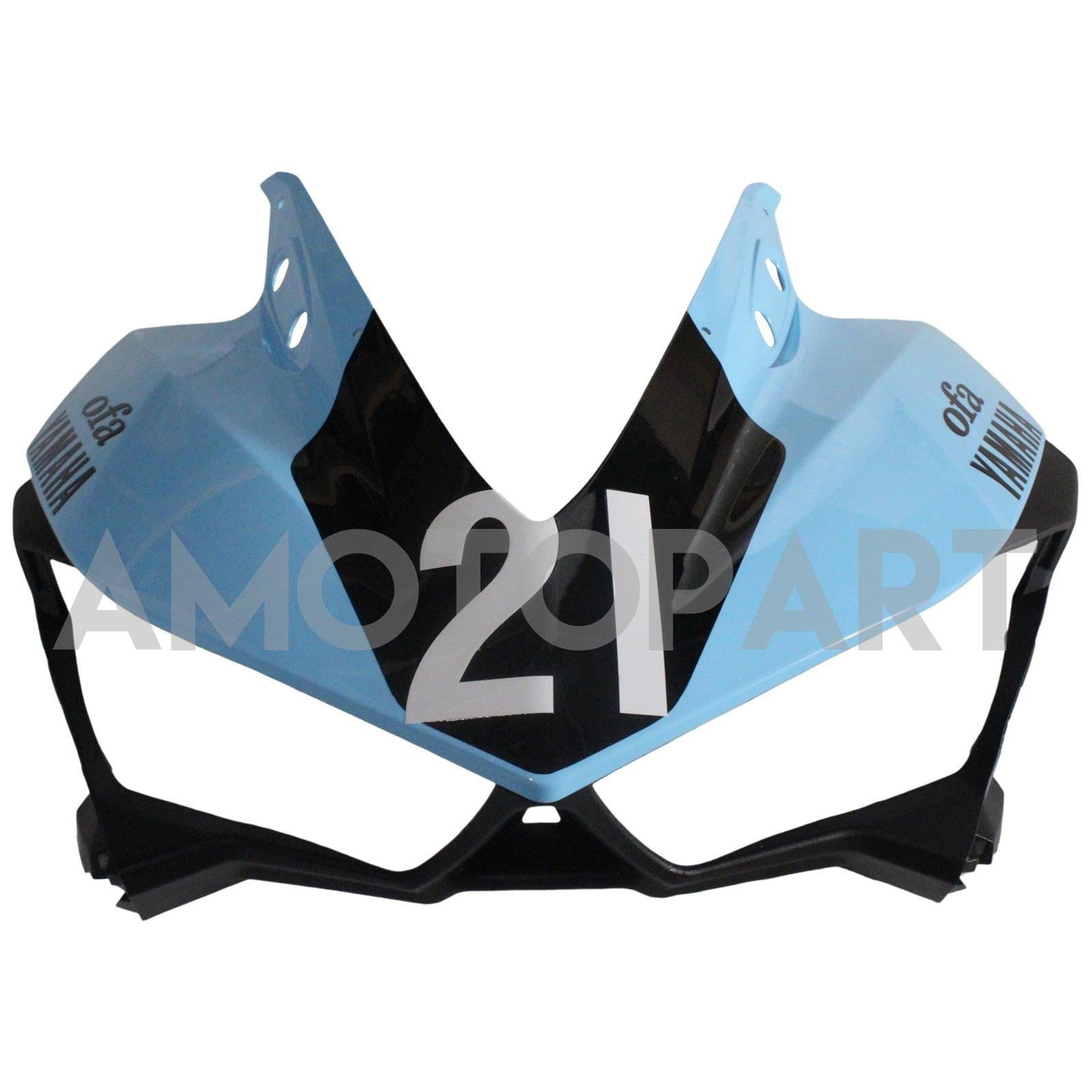 Amotopart Verkleidungskit Yamaha 2014-2018 YZF R3 & 2015–2017 YZF R25 Schwarz-Blau-Verkleidungssatz