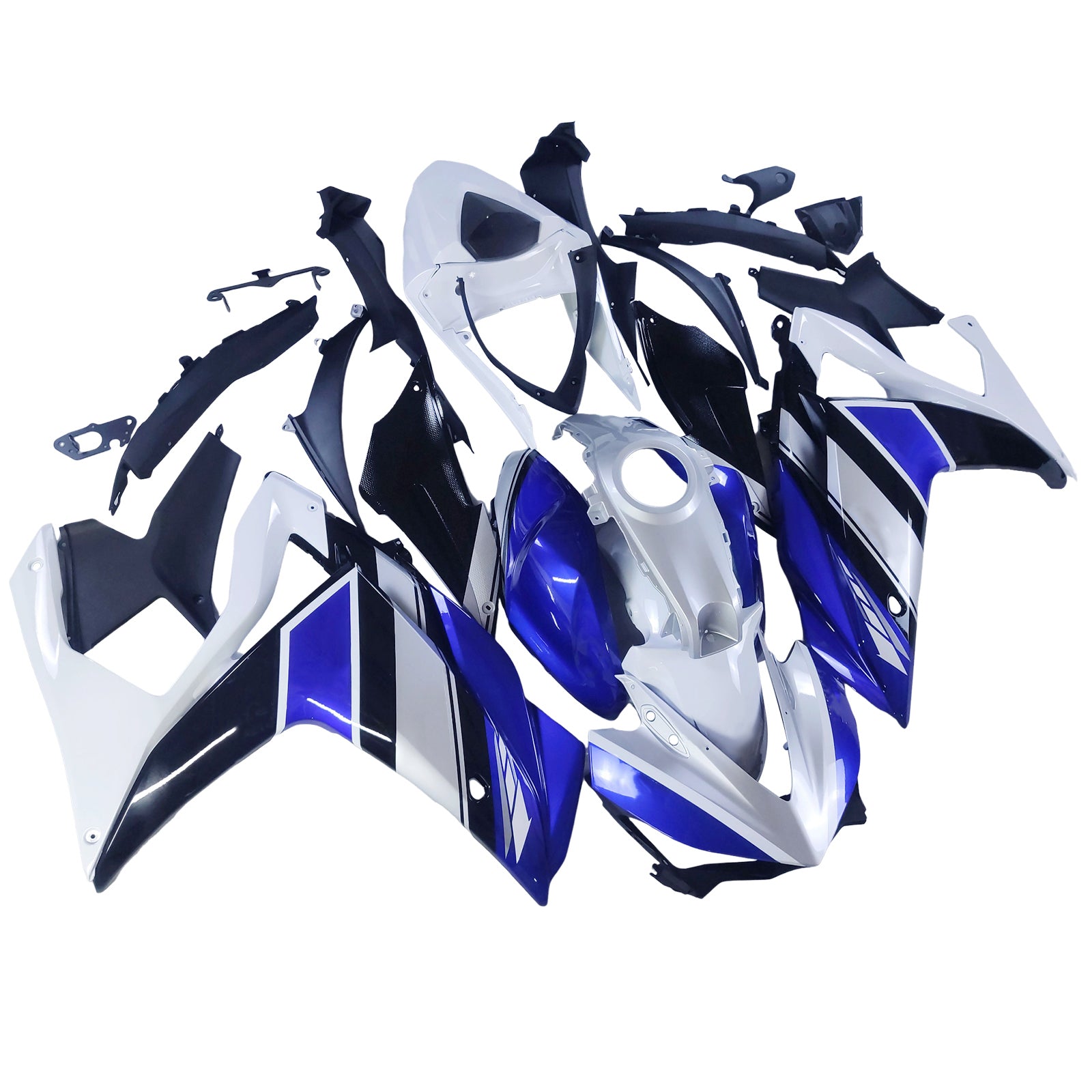 Amotopart kapotáž Yamaha 2014-2018 YZF R3 & 2015-2017 YZF R25 Blue White Realing Kit