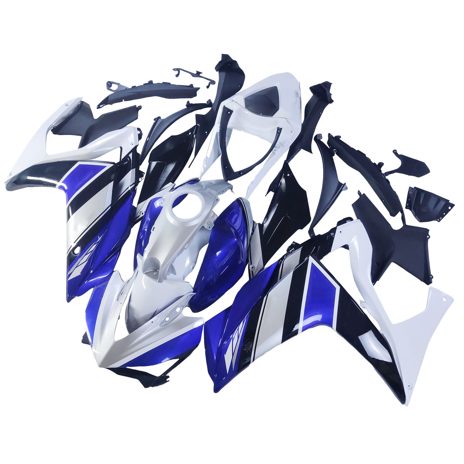 Amotopart kapotáž Yamaha 2014-2018 YZF R3 & 2015-2017 YZF R25 Blue White Realing Kit