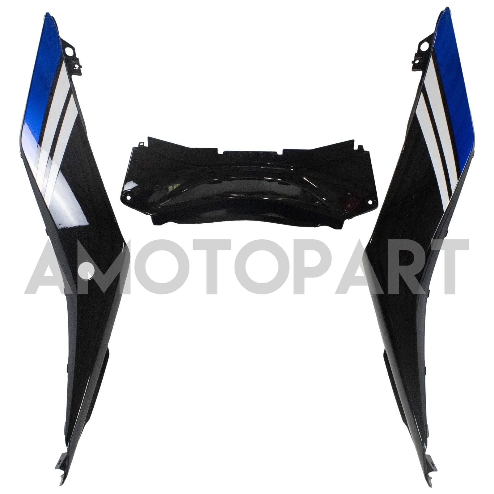 Amotopart Fairing Kit Yamaha 2014-2018 YZF R3 & 2015-2017 YZF R25 Black Blue R Fairing Kit