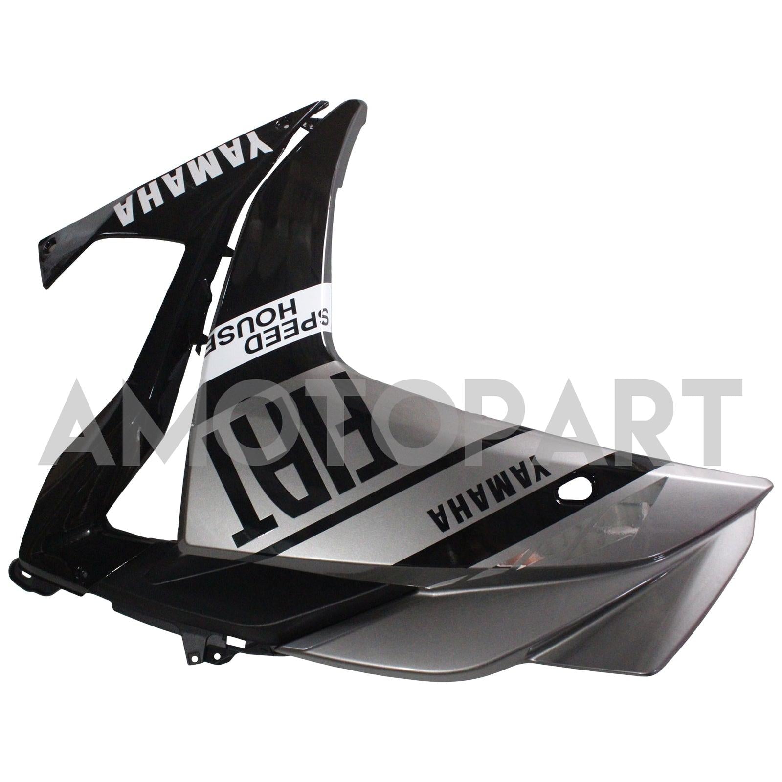Amotopart Fairing Kit Yamaha 2014-2018 YZF R3 & 2015-2017 YZF R25 Sliver Black Fairing Kit