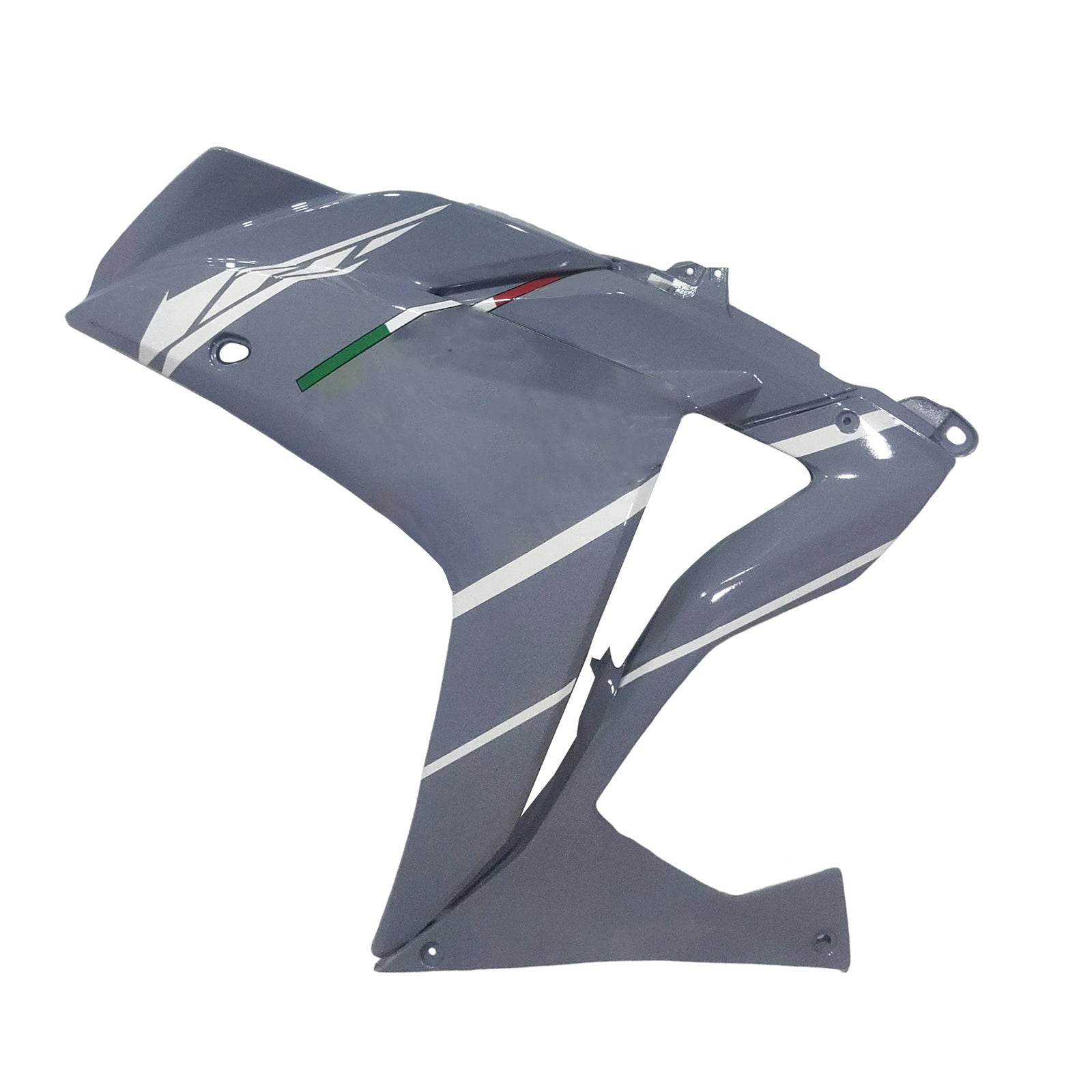 Amotopart フェアリングキット ヤマハ 2014-2018 YZF R3 & 2015-2017 YZF R25 ブラックグレー 
 ホワイトフェアリングキット