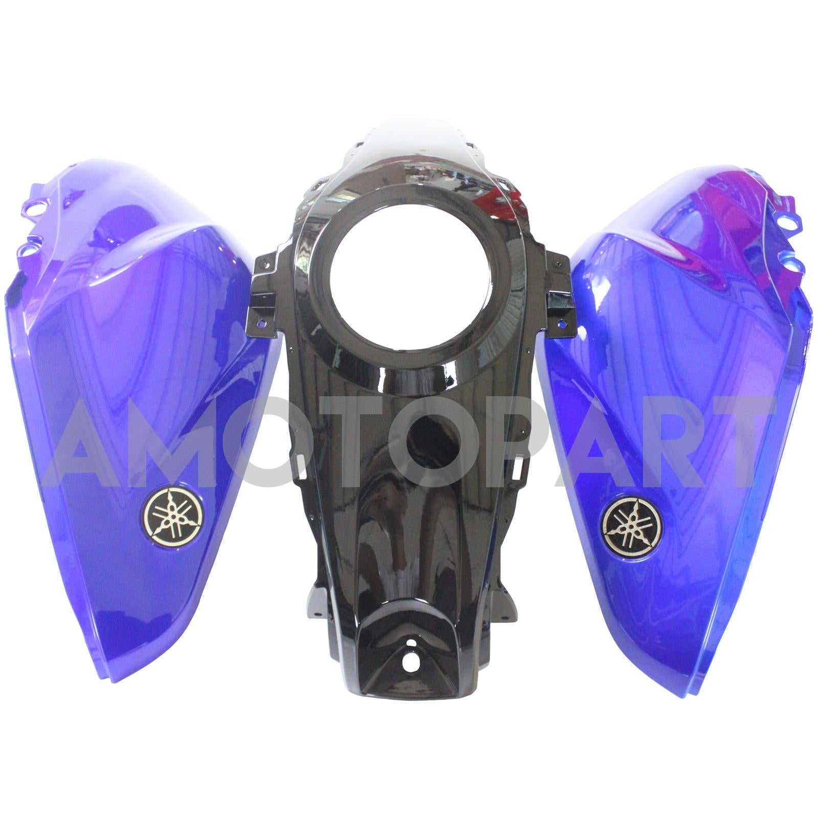 Amotopart Fairing Kit Yamaha 2014-2018 YZF R3 & 2015-2017 YZF R25 Black Blue Fairing Kit
