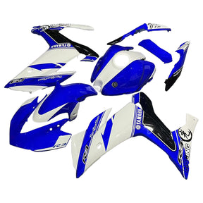 Kit carena Amotopart Yamaha 2014-2018 YZF R3 e 2015-2017 YZF R25 Kit carena blu mix bianco