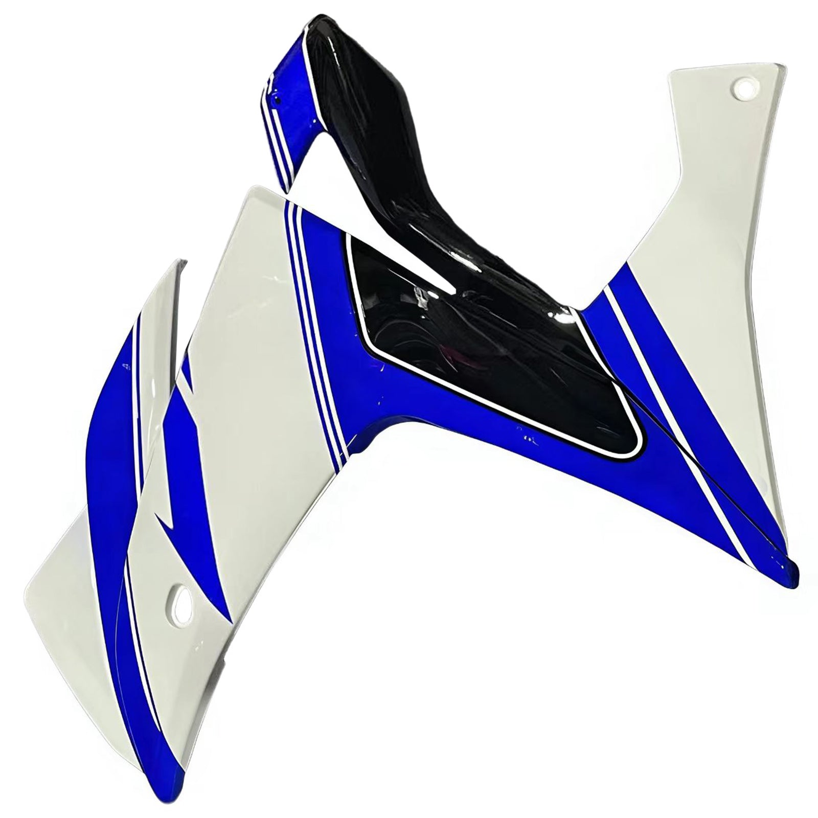 Amotopart Fairing Kit Yamaha 2014-2018 YZF R3 & 2015-2017 YZF R25 Blue Mix White Fairing Kit