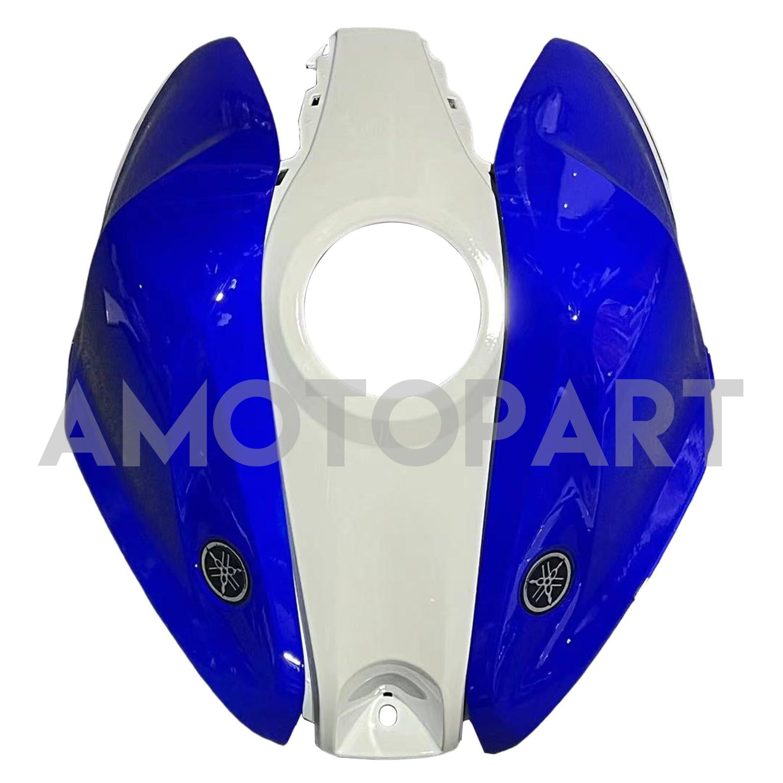 Amotopart Fairing Kit Yamaha 2014-2018 YZF R3 & 2015-2017 YZF R25 Blue Mix White Fairing Kit