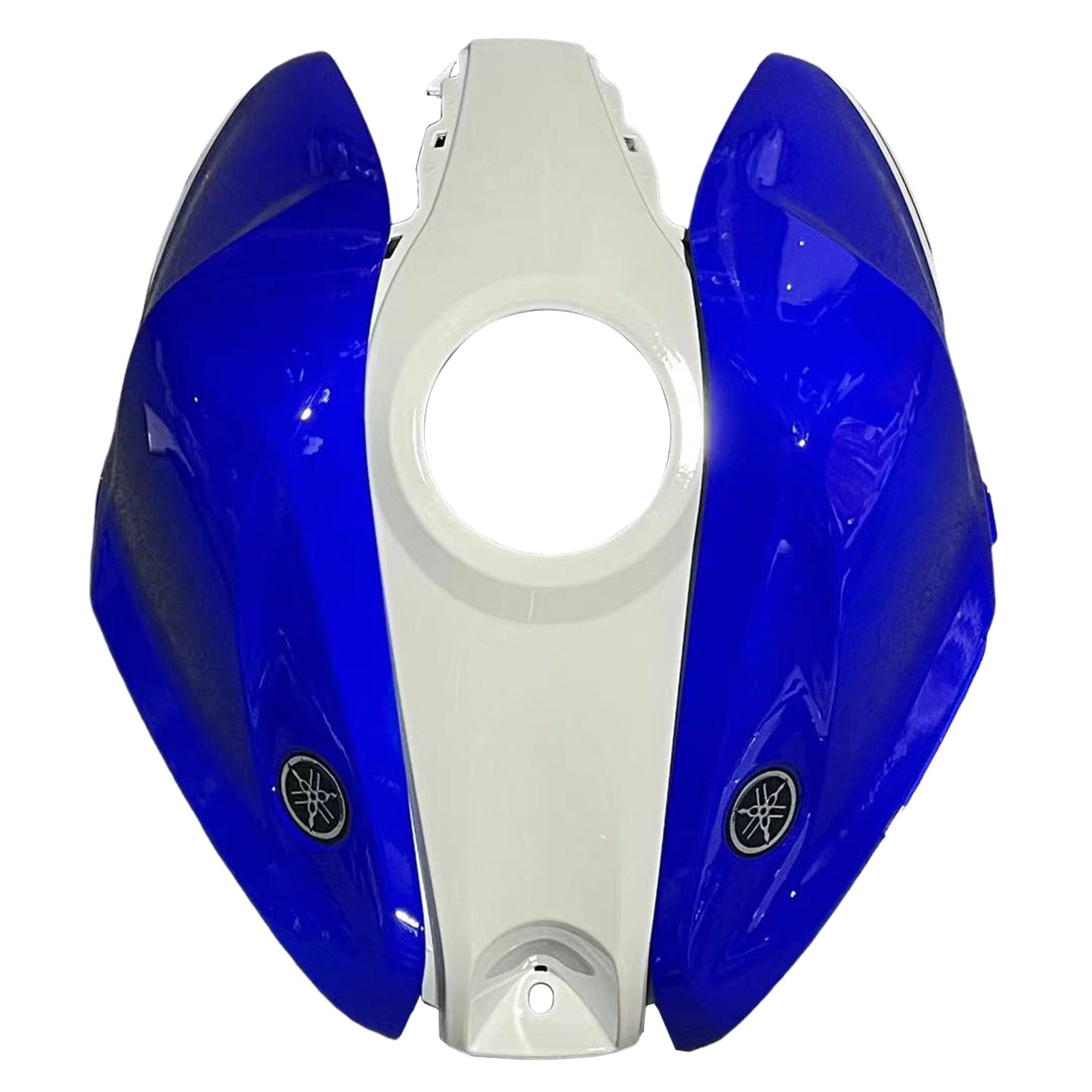 Kit carena Amotopart Yamaha 2014-2018 YZF R3 e 2015-2017 YZF R25 Kit carena blu mix bianco