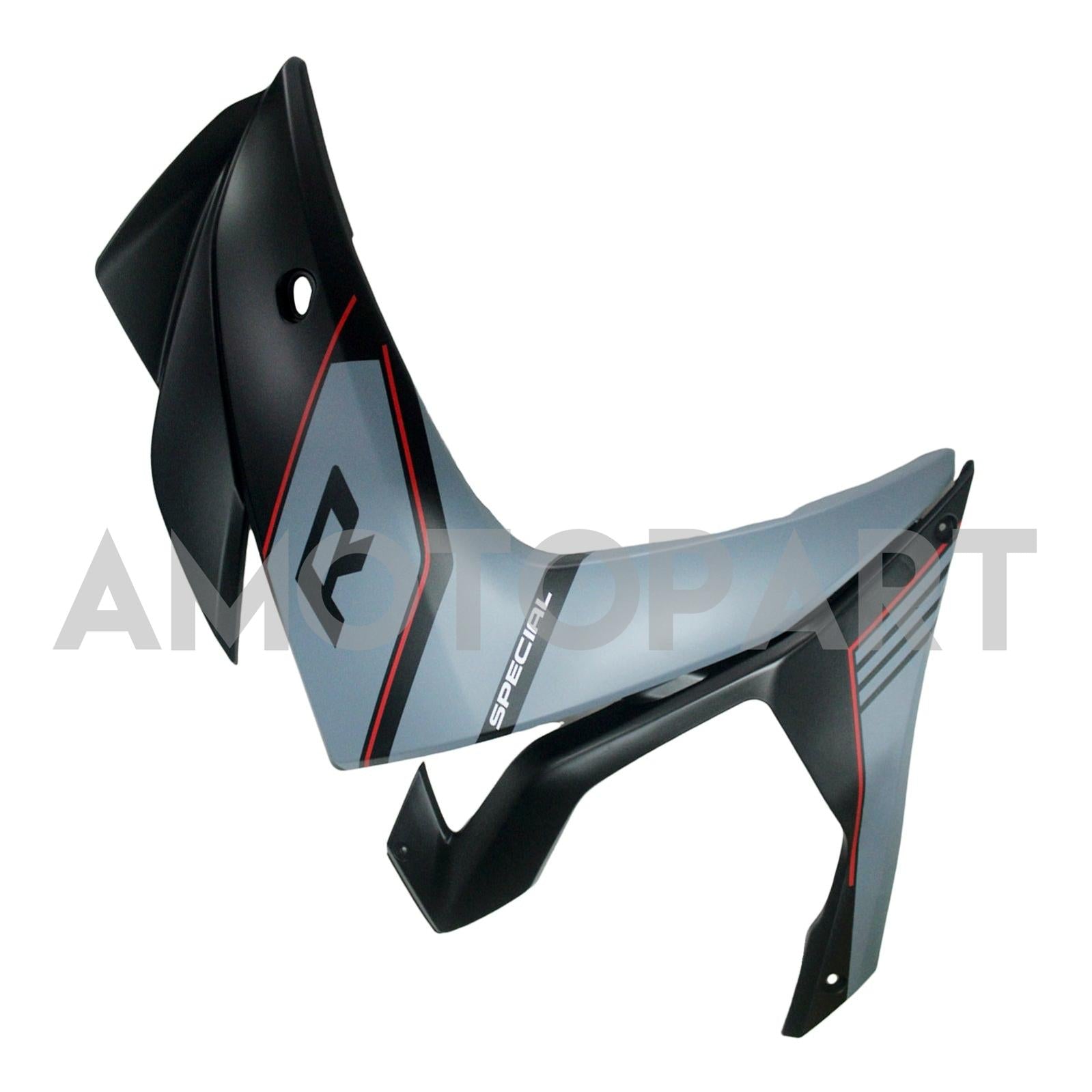 Amotopart Fairing Kit Yamaha 2014-2018 YZF R3 & 2015-2017 YZF R25 Black Mix Gray Fairing Kit