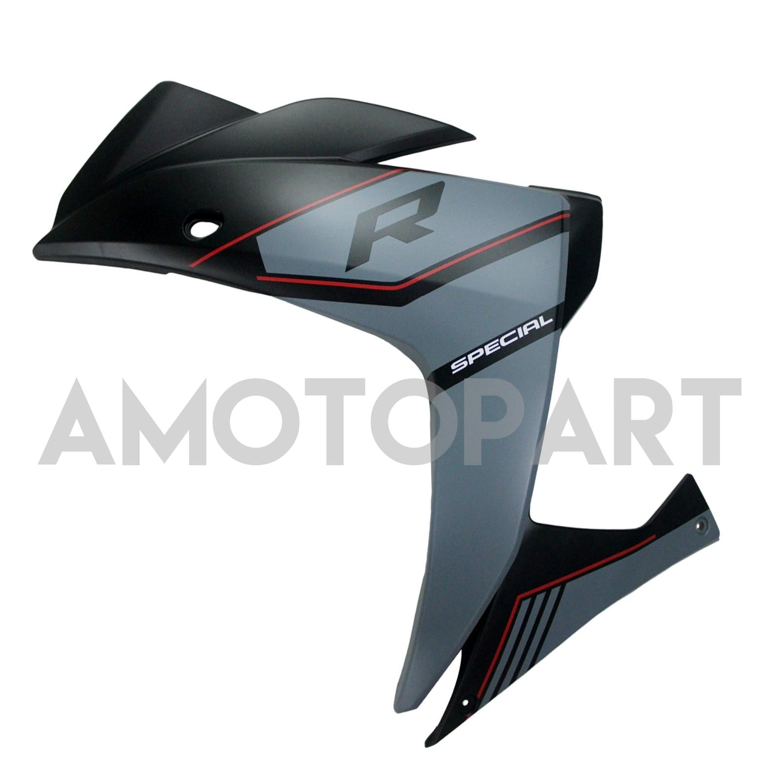 Amotopart Fairing Kit Yamaha 2014-2018 YZF R3 & 2015-2017 YZF R25 Black Mix Gray Fairing Kit