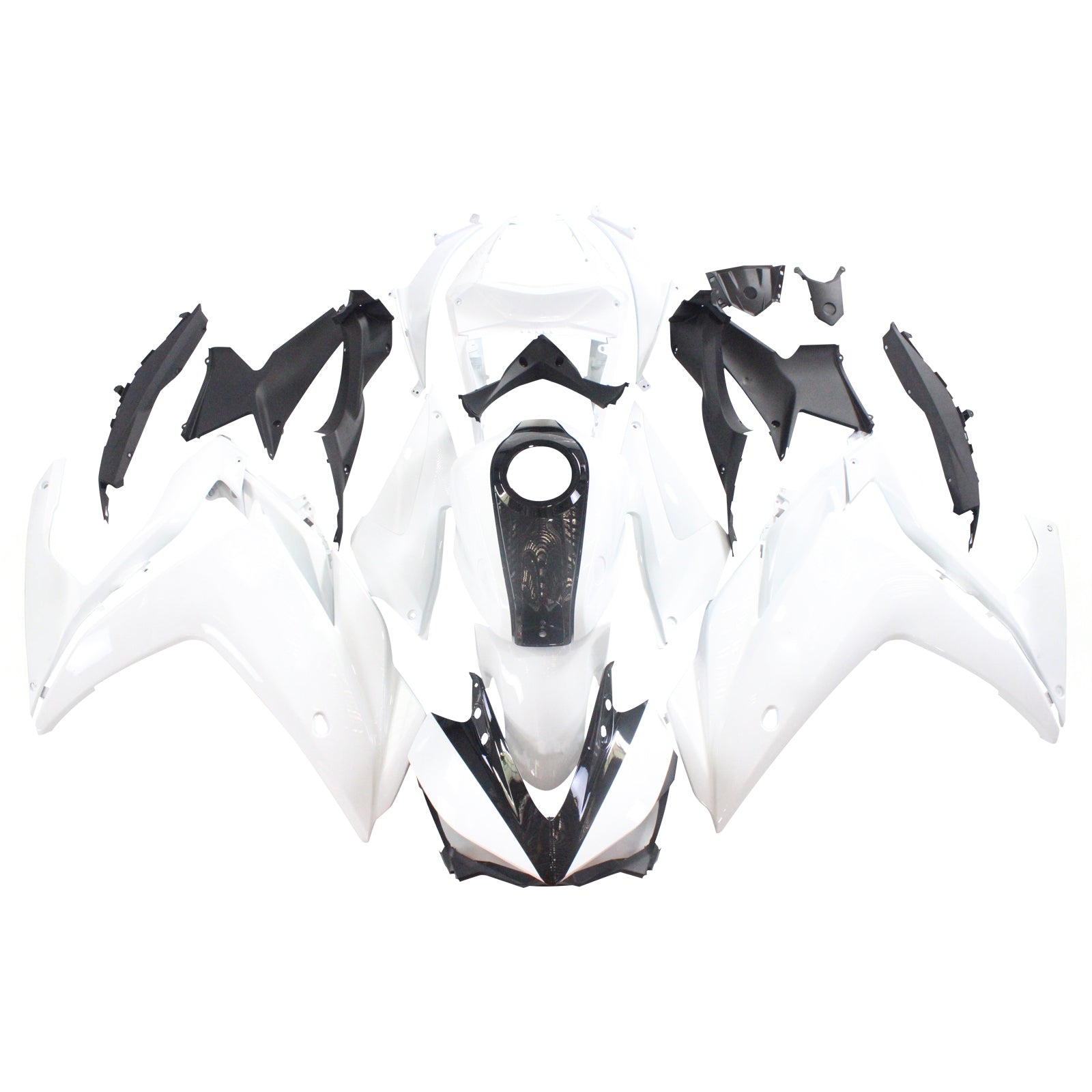 Amotopart Fairing Kit Yamaha 2014-2018 YZF R3 & 2015-2017 YZF R25 White Fairing Kit
