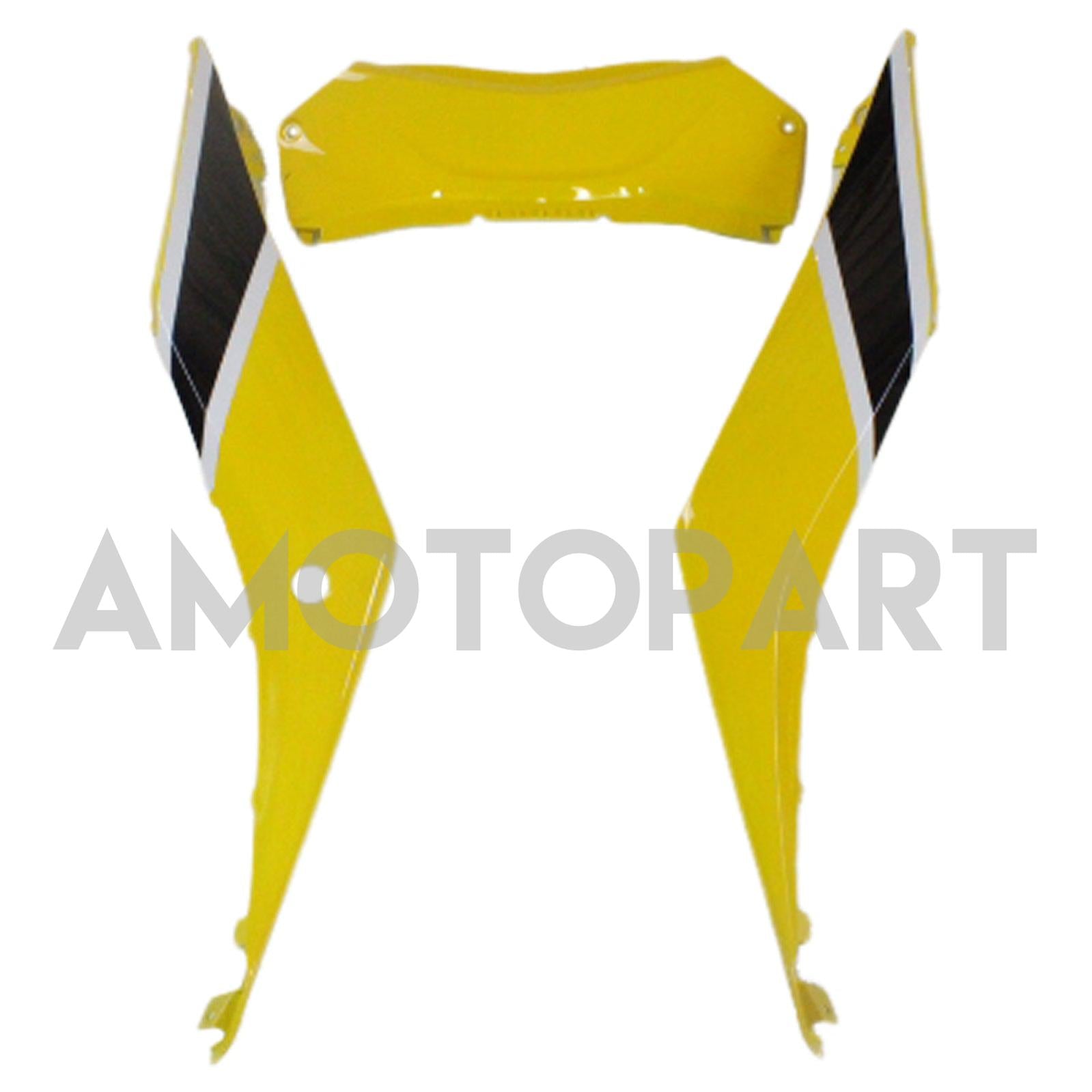 Amotopart Fairing Kit Yamaha 2014-2018 YZF R3 og 2015-2017 YZF R25 Svart gul blanding Fairing Kit