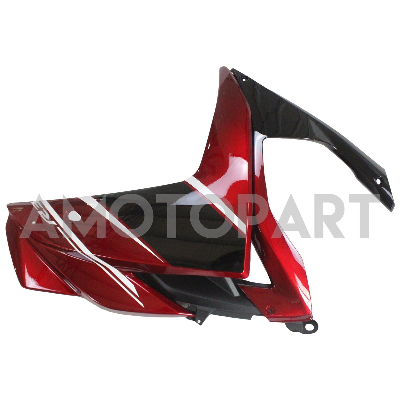 Amotopart Yamaha YZF-R3 2014-2018 R25 2015-2017 Black & Red Style1 Kit de carenagem