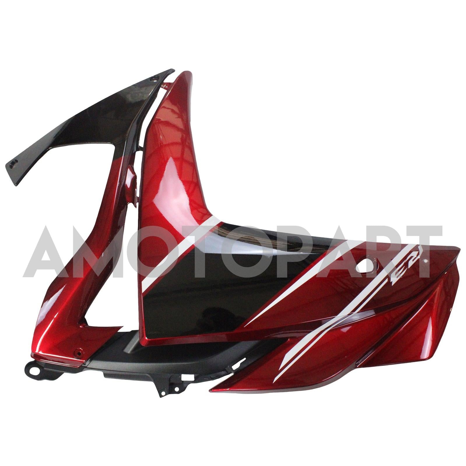 Amotopart Yamaha YZF-R3 2014-2018 R25 2015-2017 Black & Red Style1 Kit de carenagem