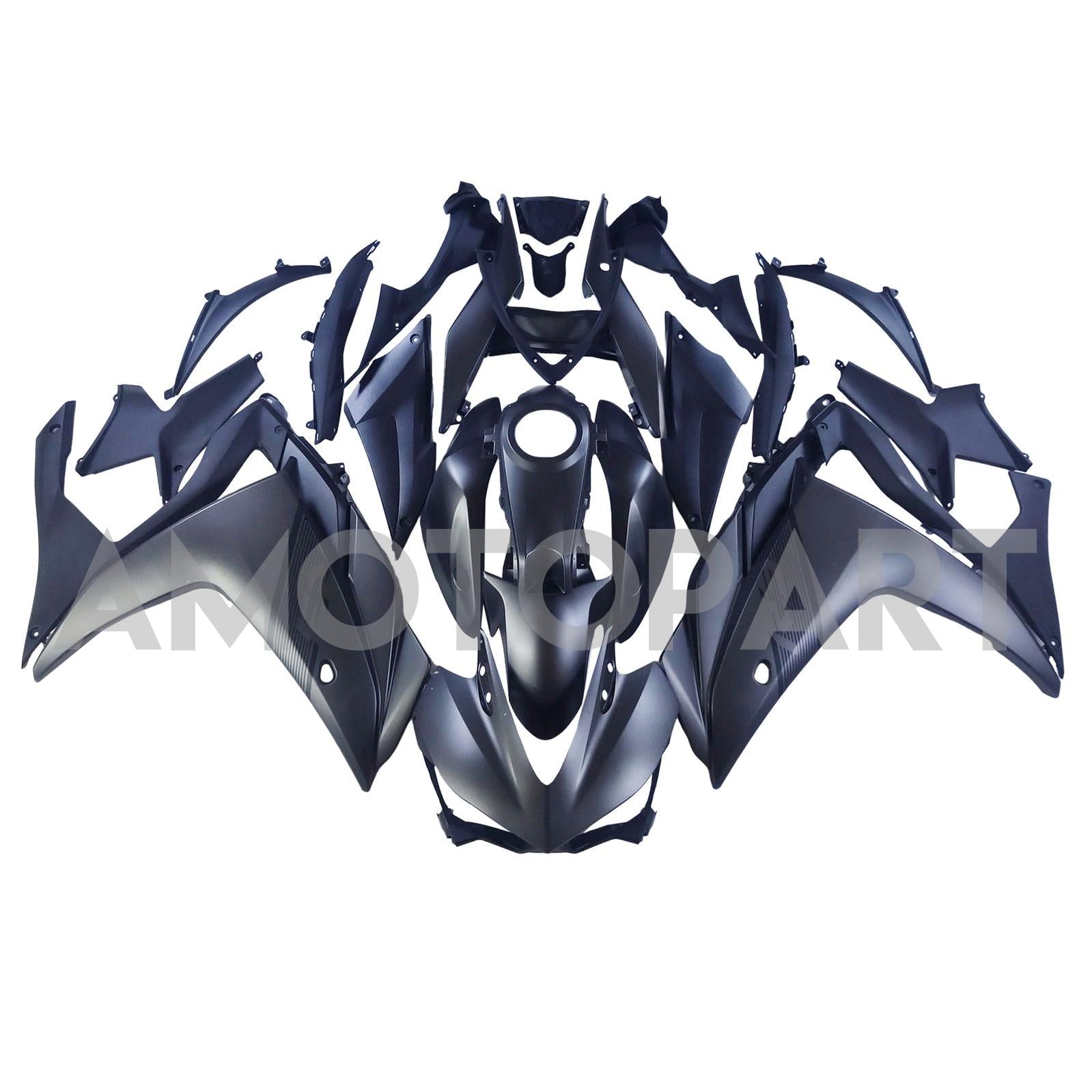 Amotopart Yamaha YZF-R3 2014-2018 R25 2015-2017 Grey Fairing Kit