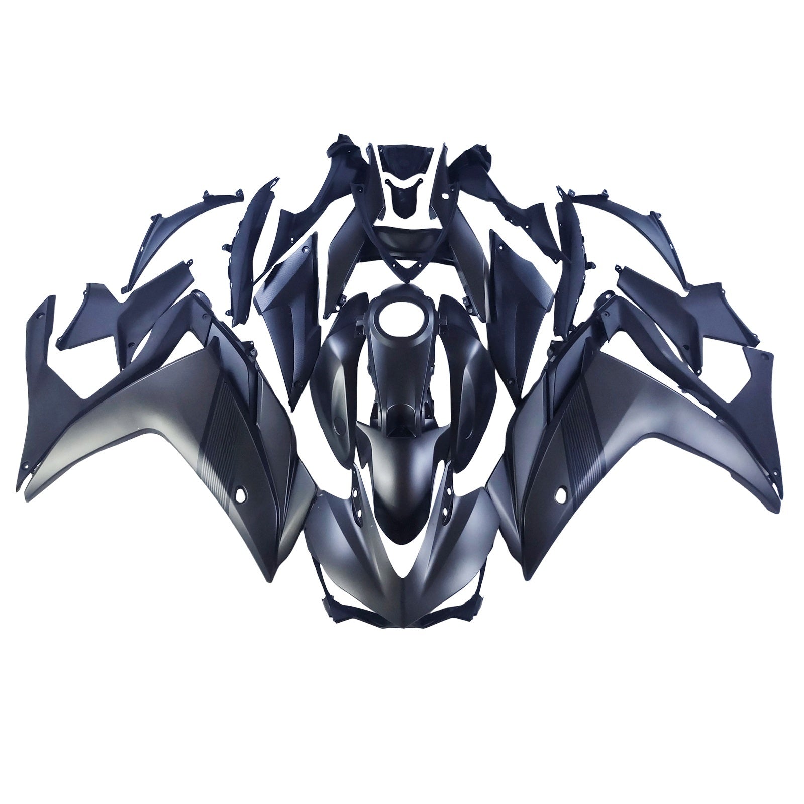 Amotopart Yamaha YZF-R3 2014-2018 R25 2015-2017 Grey Fairing Kit