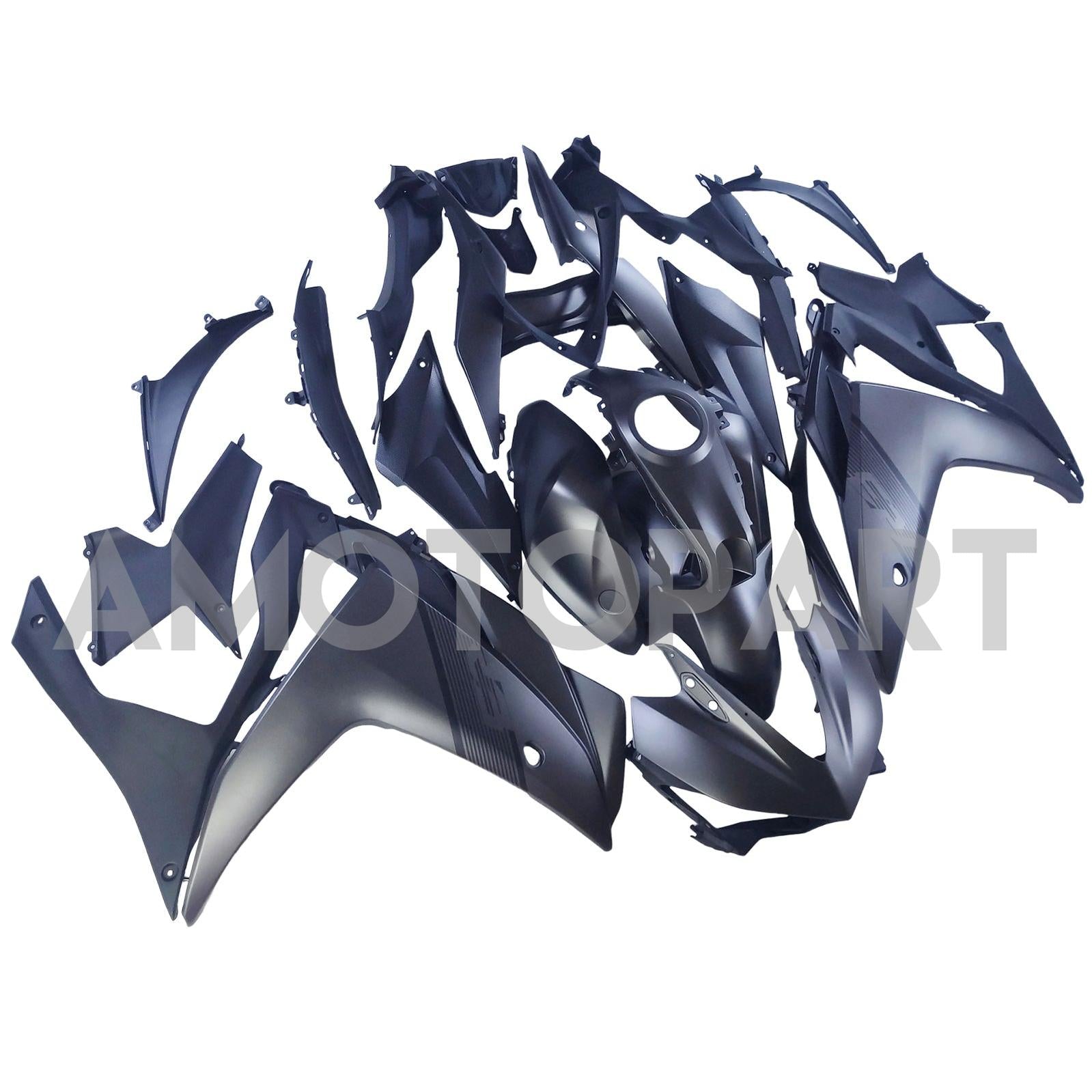 Amotopart Yamaha YZF-R3 2014-2018 R25 2015-2017 Grey Fairing Kit