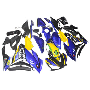 Amotopart YZF-R3 2014-2018 R25 2015-2017 Yamaha Blue&Yellow Style3 Fairing Kit