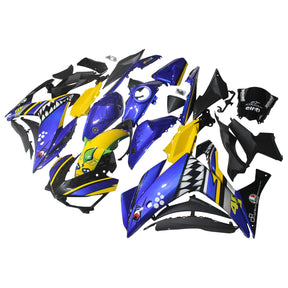 Amotopart YZF-R3 2014-2018 R25 2015-2017 Yamaha Kit carena blu e giallo Style3