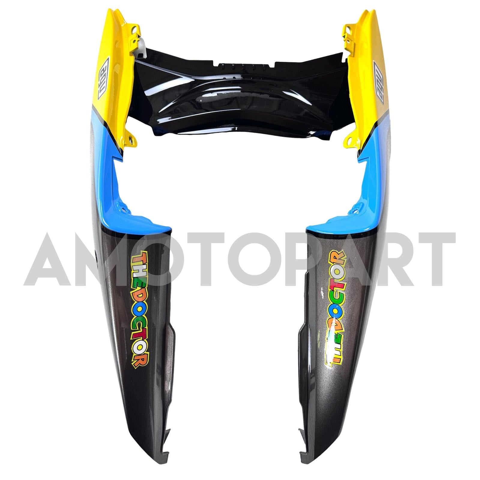 Amotopart YZF-R3 2014-2018 R25 2015-2017 ヤマハ ブルー&イエロー シャークティース フェアリングキット