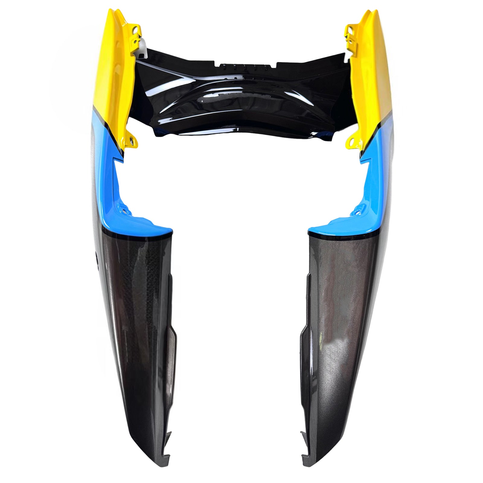 Amotopart YZF-R3 2014-2018 R25 2015-2017 ヤマハ ブルー&イエロー シャークティース フェアリングキット