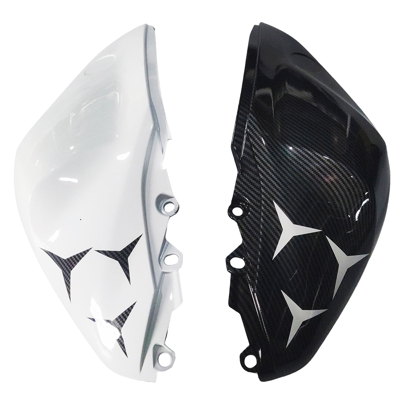Amotopart YZF-R3 2014-2018 R25 2015-2017 Yamaha Blue&Black Carbon Fiber Fairing Kit