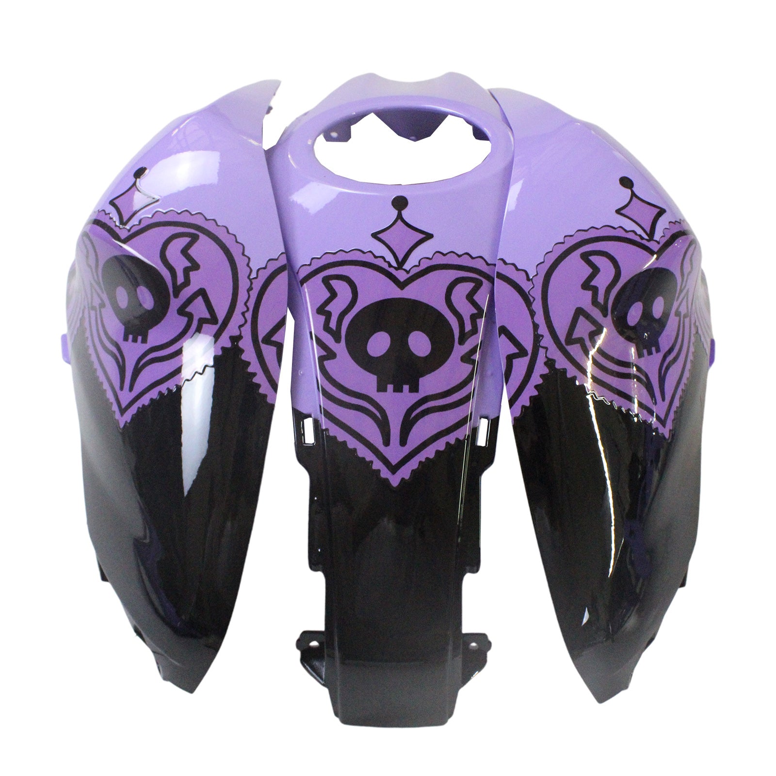 Amotopart YZF-R3 2014-2018 R25 2015-2017 Yamaha Purple & Black Failing Kit