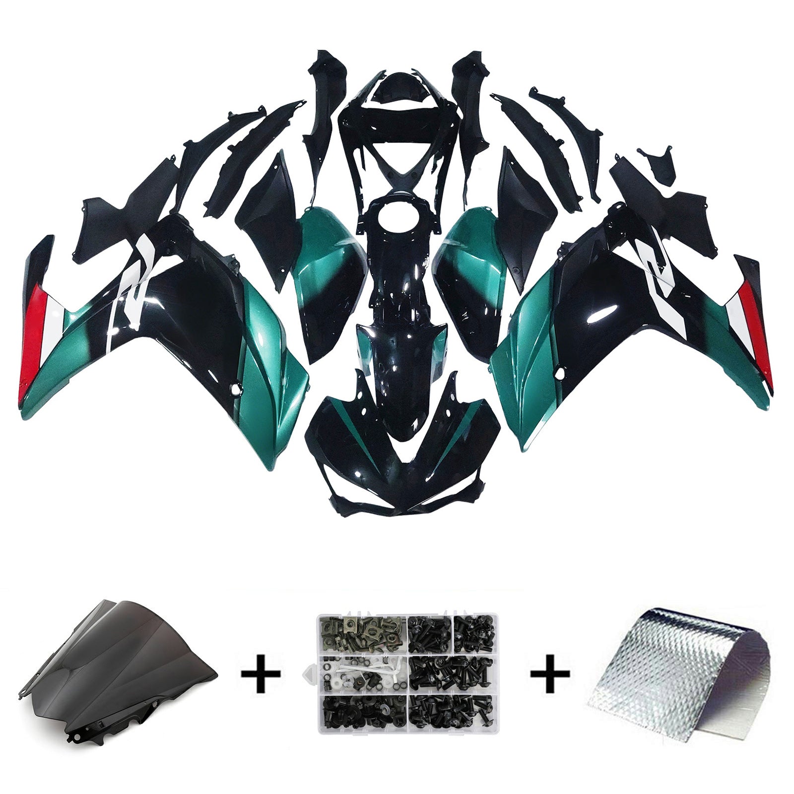 Amotopart YZF-R3 2014-2018 R25 2015-2017 Yamaha Blue & Black Fairing Kit