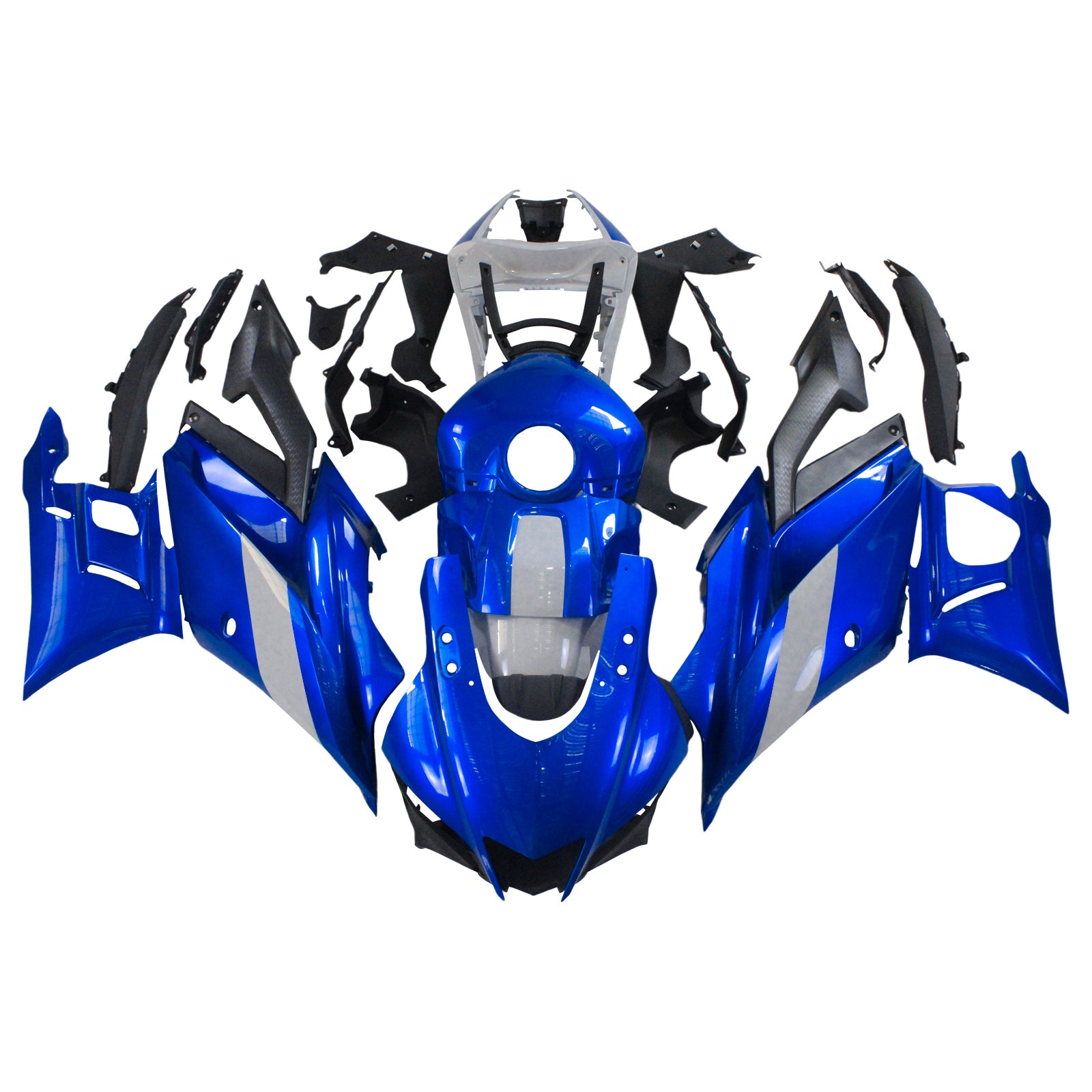 Amotopart 2019-2021 YZF-R3 R25 ヤマハ ブルー フェアリングキット