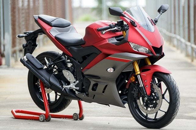 Amotopart Yamaha 2019-2021 YZF-R3 R25 Red&Grey Fairing Kit