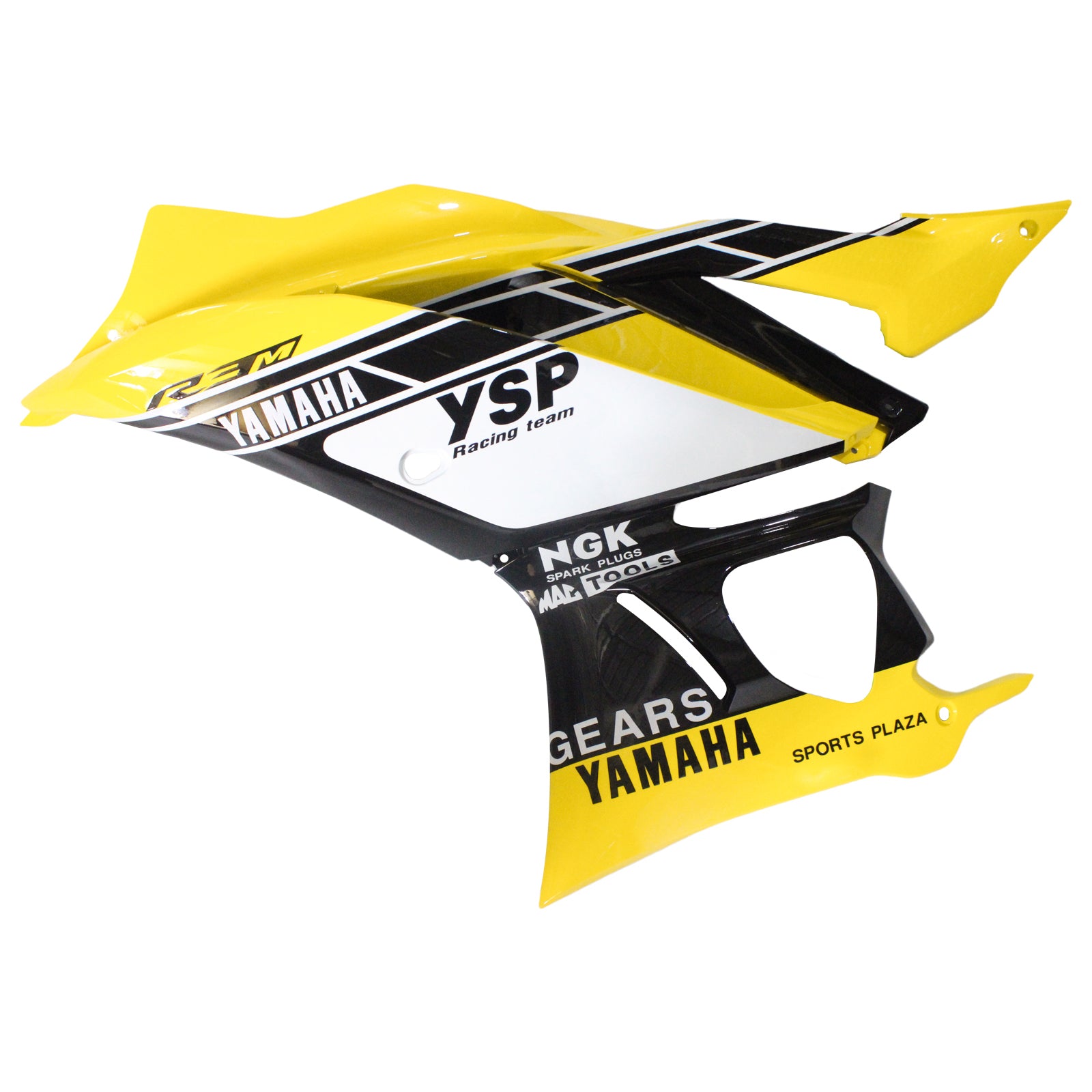Amotopart Yamaha 2019-2021 YZF R3/YZF R25 Yellow Black White Fairing Kit